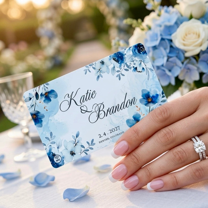 NFC Chipped Wedding Invite Card